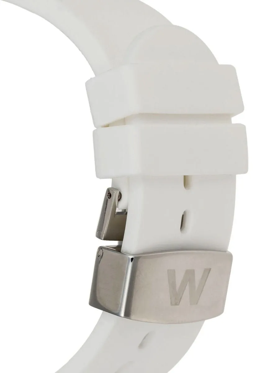 Welder by U-Boat K24 Oversize Chronograph White Ion-Plated Steel Rubber Mens Watch K24-3311