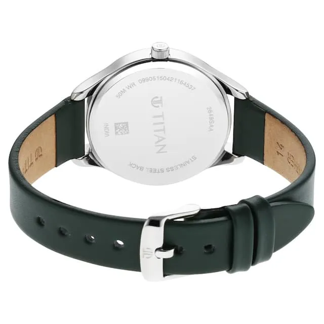 Workwear Silver Dial & Leather Strap