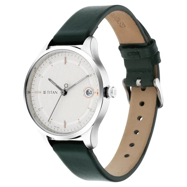 Workwear Silver Dial & Leather Strap