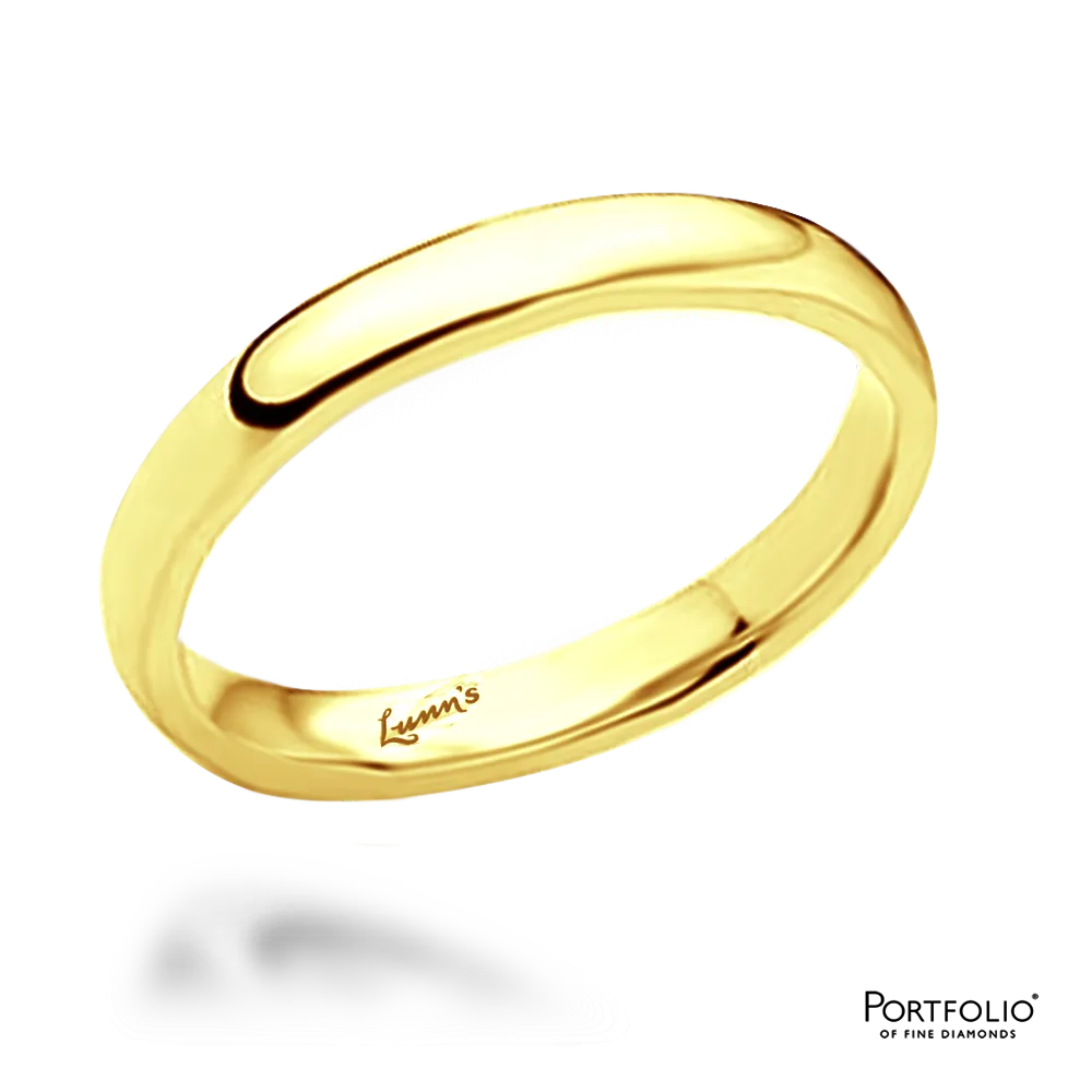 Yellow Gold 2mm Medium Court Wedding Ring