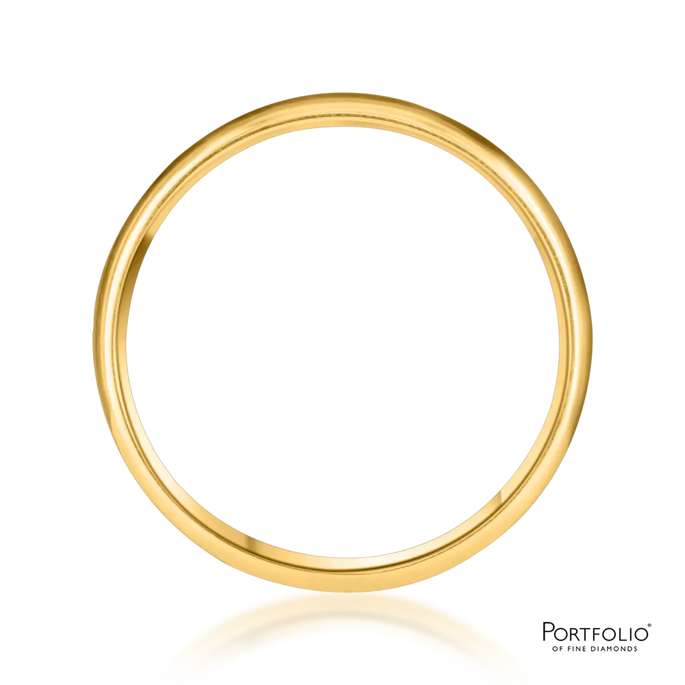 Yellow Gold 5mm Medium Court Wedding Ring