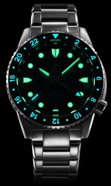 Zelos Mako GMT Blue Meteorite