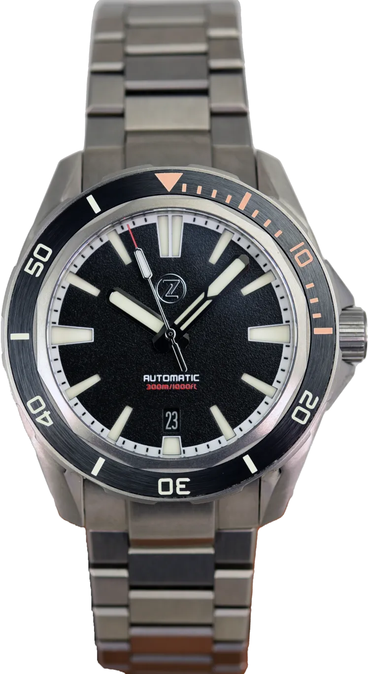 Zelos Swordfish TI 42mm Calypso Orange (Pre-owned)