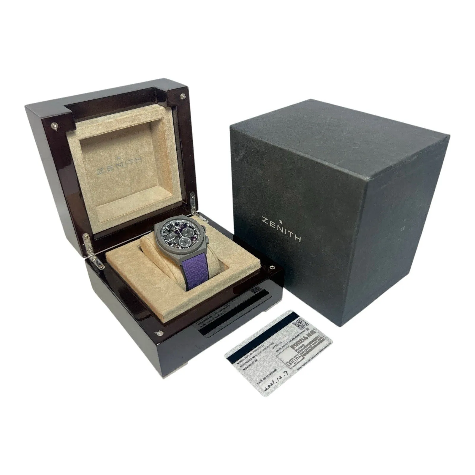 Zenith Defy 21 Ultraviolet Titanium Purple Dial 44mm Automatic Mens 97.9100.9004