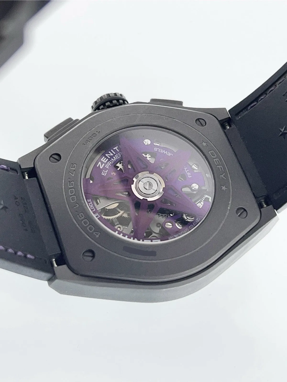 Zenith Defy 21 Ultraviolet Titanium Purple Dial 44mm Automatic Mens 97.9100.9004
