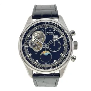 Zenith El Primero Chromomaater Grande Date Steel 45mm Mens Watch 03.2160.4047