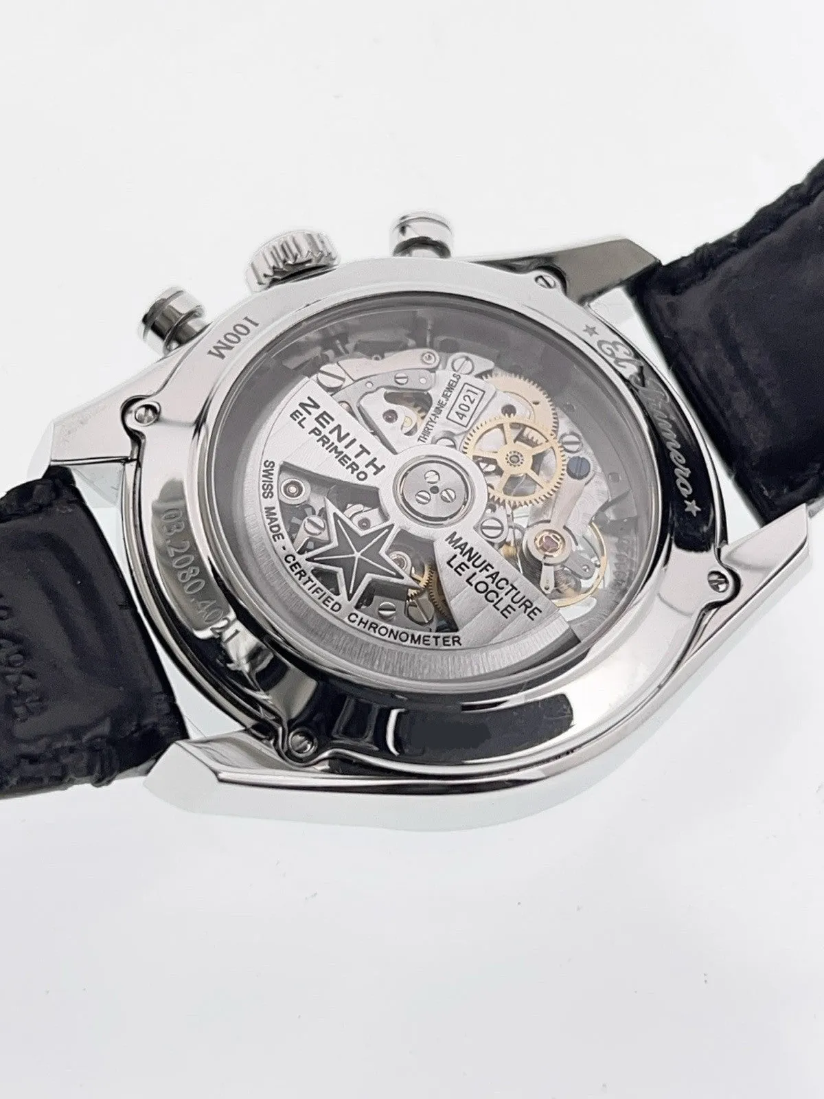 Zenith El Primero Stainless Steel Black Dial 42mm Automatic Men’s 03.2080.4021
