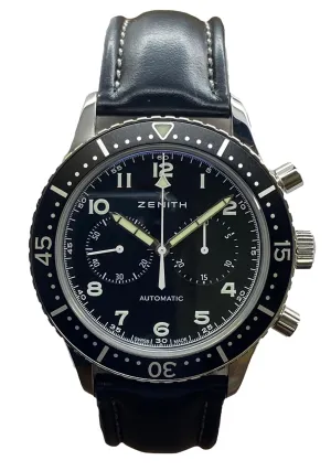 Zenith Pilot Chronometro Tipo CP-2 L.E 1000pcs 03.2240.4069  Black Dial Automatic Men's Watch